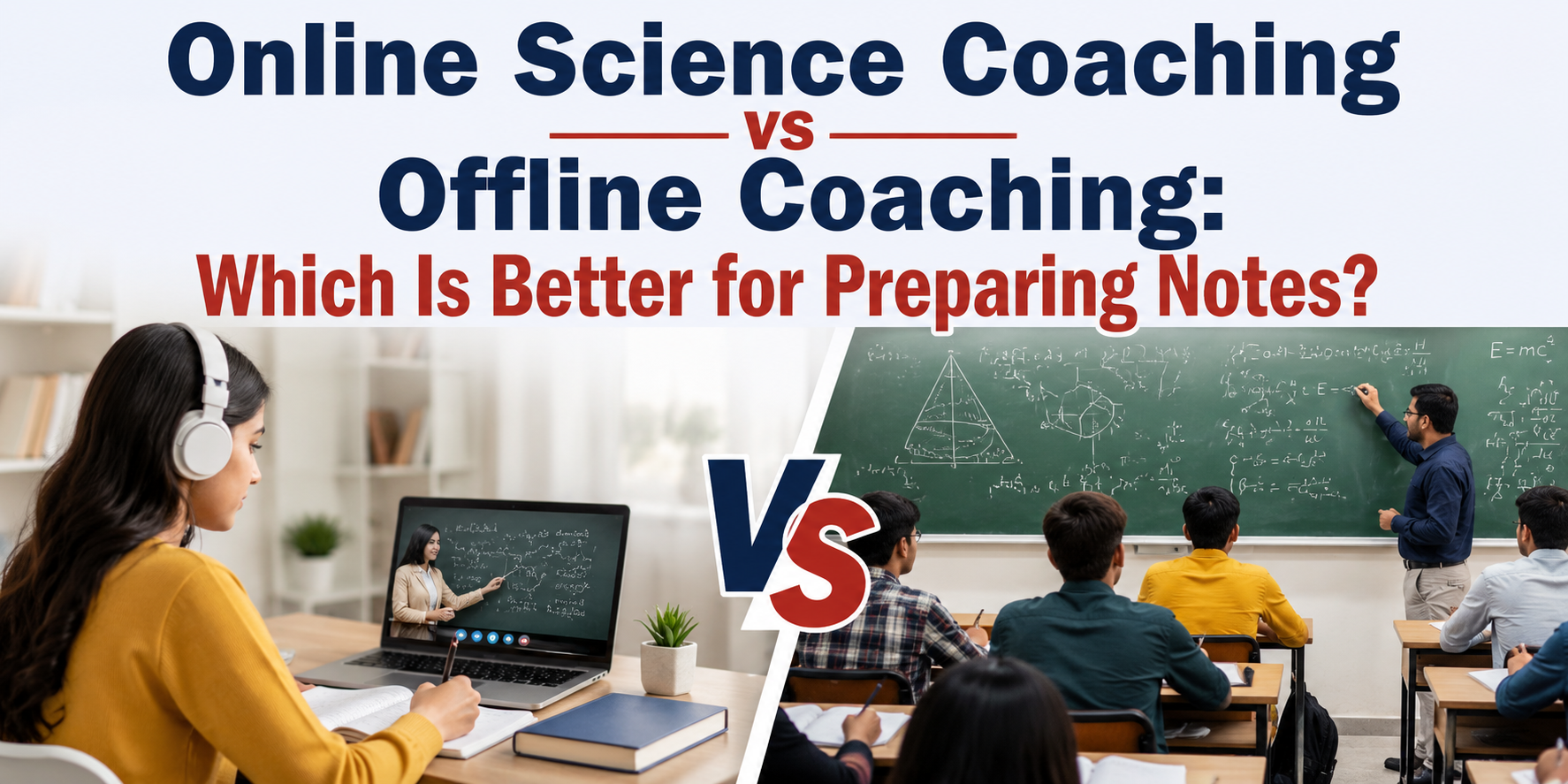 Online Science Coaching vs Offline Coaching: Which Is Better for Preparing Notes?