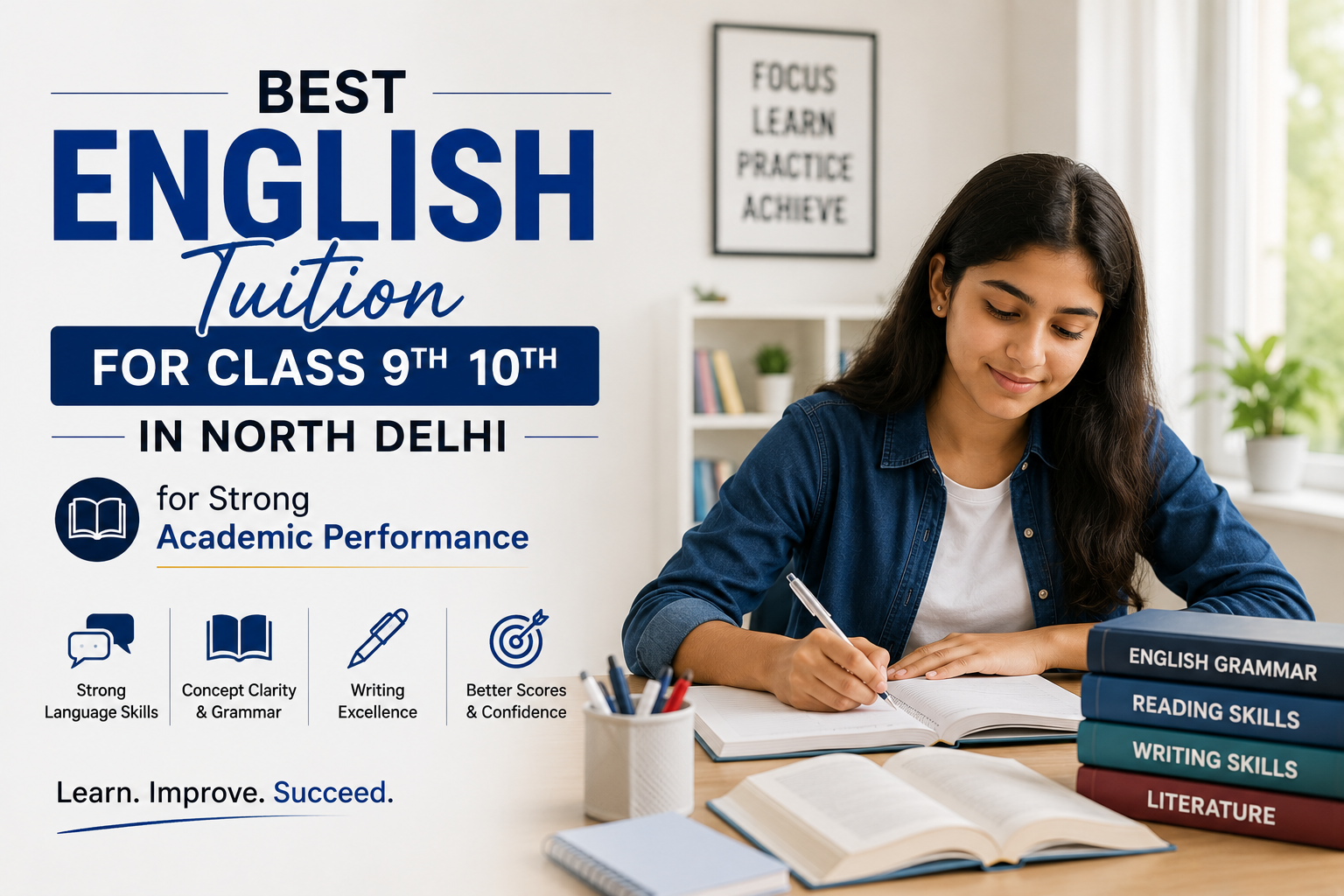 Best English Tuition for Class 9th 10th in North Delhi