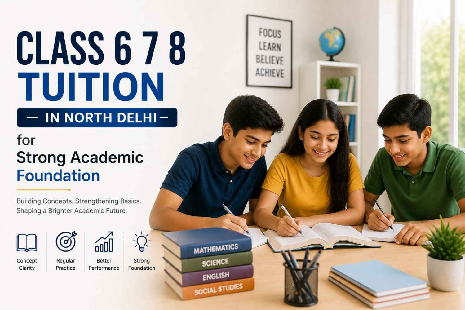 Class 6 7 8 Tuition in North Delhi