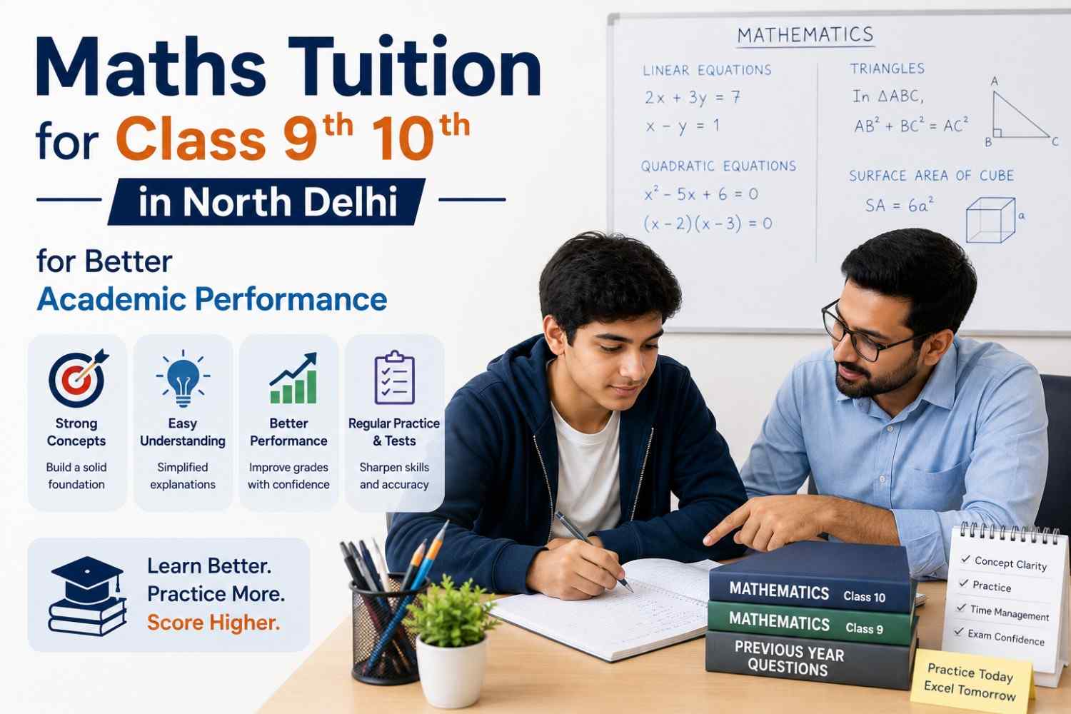 Maths Tuition for Class 9th 10th in North Delhi